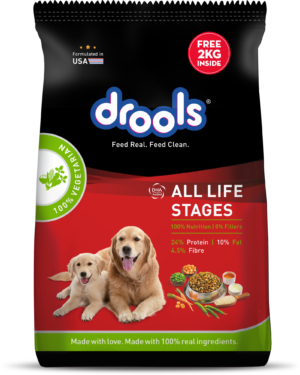 Drools Dry Dog Food All Lifestages I 100 % Vegetables Flavour