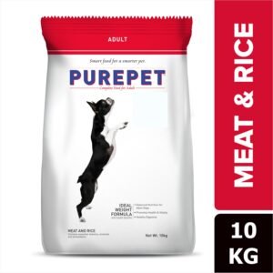 Purepet Adult Dry Dog Food 10kg | Meat & Rice Flavour
