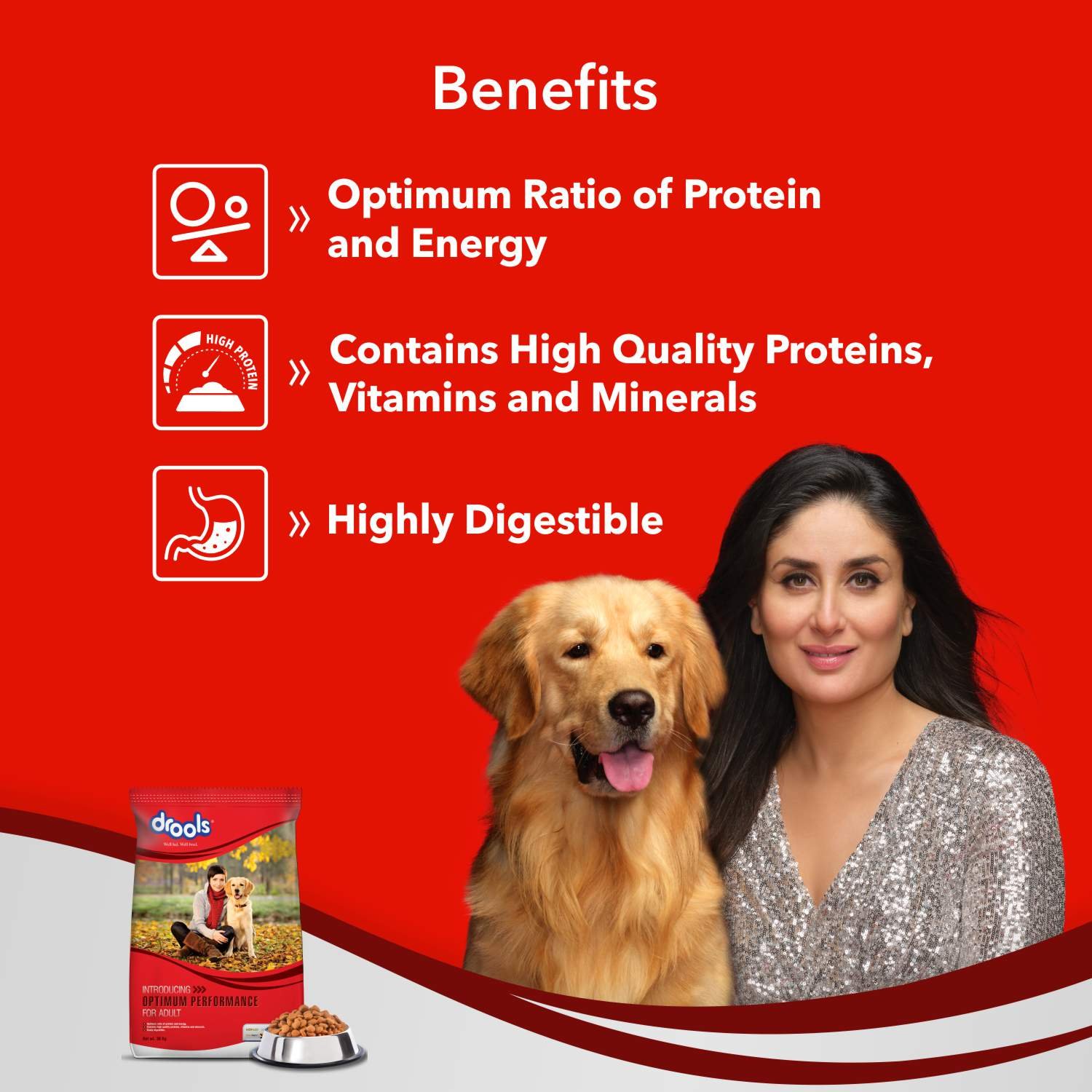 Drools Adult Dry Dog Food Optimum Performance - Image 3