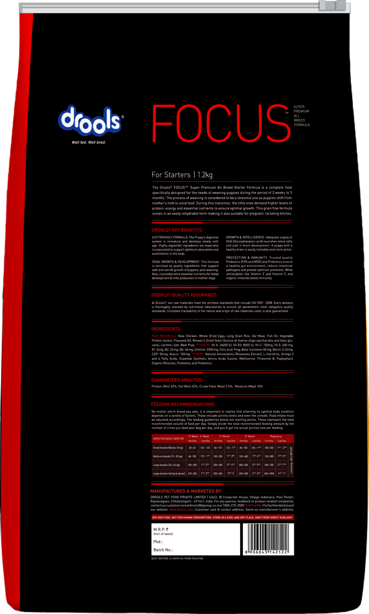 Drools Focus Starter Super Premium Dog Food - Image 3